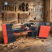 Mustang MT1020 Tour à bois CNC avec axe unique et une lame de scie pour moteur de batte de baseball comme composant de base