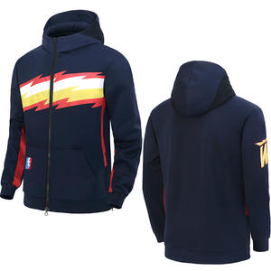 Conjunto Deportivo Holgado Estilo Primavera-Otoño <span class=keywords><strong>Warriors</strong></span> Curry, Chaqueta Casual con Cremallera para Baloncesto, <span class=keywords><strong>Sudadera</strong></span>, Talla Grande para Hombre - Product Image 2