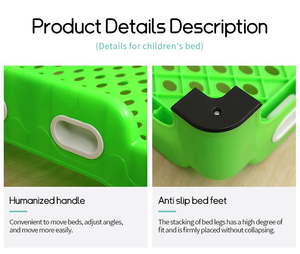 Camas Apilables para Niños de Guardería y Jardín de Infancia, Directamente de Fábrica, Cama de Polietileno Azul para Escuela - Product Image 4