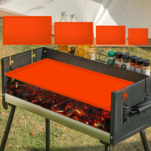 Alfombrilla antiadherente personalizada <span class=keywords><strong>para</strong></span> parrilla de barbacoa de grado alimenticio, alfombrilla <span class=keywords><strong>para</strong></span> plancha, cubierta <span class=keywords><strong>protectora</strong></span> de silicona, alfombrillas grandes de silicona <span class=keywords><strong>para</strong></span> parrilla al aire libre - Product Image 3