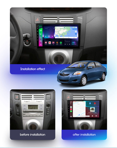 HD الروبوت لاعب راديو ستيريو بالسيارة GPS والملاحة carplay RDS/AM/DSP 4G لتويوتا ياريس XP90 2005 - 2012 - Product Image 2