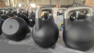 2025 Nhà Máy Bán Buôn Chất Lượng Cao 12-32Kg Kettlebell Gang Cạnh Tranh Kettlebell Set - Product Image 2
