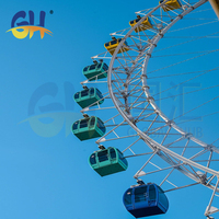 Grande Roue de 128 m pour Adultes, Équipement d'Attraction pour Parc d'Attractions et Fête Foraine, à Vendre