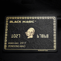 Tarjeta de Identificación NFC con Logotipo Personalizado en Relieve, Tarjeta de PVC con Código de Barras y Banda Magnética para Miembros VIP con Funda
