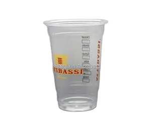 Aangepaste Bedrukte 8 16Oz 32 Oz Heldere Wegwerp Plastic Sap Bubble Tea Boba Pp Injectie Bekers Met Deksel Pe Pp U Vorm Cup