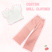 Vêtements de poupée personnalisés OEM ODM, ensembles de vêtements en coton de 30 cm, vêtements de mode en gros, provenant d'une usine chinoise