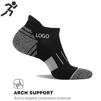 Chaussettes en coton de compression rembourrées Athletic Running pour adultes Sports Crew Chaussettes en coton