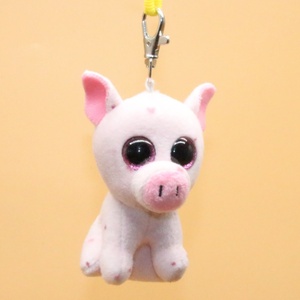 Customized <b>Cute</b> Pink <b>Bear</b> Plush Keychain Cartoon Animal Stress Relief Embossed Soft Toy 3D Shape Carabiner Attachment - Product Image 2