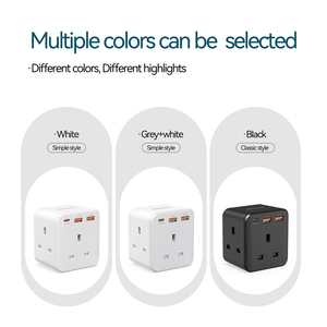 Wontravel 20W Extender Wall Charger UK Socket 3 Way Wall Multi Plug Extension Socket - Product Image 4