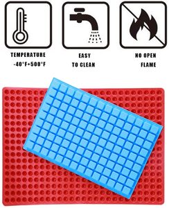 Moules à bonbons en silicone à 468 cavités, plaque de cuisson ronde, moules à chocolat mini carrés à 126 cavités - Friandises pour chien pour l'entraînement des chiots - Product Image 2
