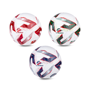 เครื่องเย็บผ้า CJ Sports ลูกบอลลูกบอลสีเขียวสีฟ้าสีแดงสีแดงทนทาน350-380กรัมสำหรับสันทนาการ/การฝึกซ้อม/การแข่งขัน - Product Image 1