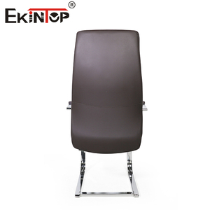 Sinonis Luxury Leather Visitor <b>Chair</b> Fixed Base Guest <b>Chair</b> for Meeting Room Modern <b>Padded</b> Reception Office Conference <b>Chair</b> - Product Image 6