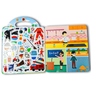 <span class=keywords><strong>Libro</strong></span> de actividades de pegatinas para niños, venta al por mayor, patrón de dibujos animados de papel, pegatinas de gelatina reutilizables, lindo <span class=keywords><strong>libro</strong></span> de pegatinas impresas personalizadas - Product Image 4