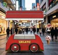 Chariot à glaces gelato, chariot à glaces à vendre, chariot à glaces pour vélo