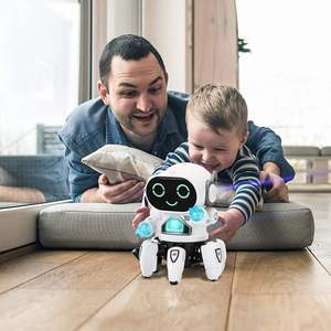 Ventes directes d'usine 2024 Robots lumineux colorés intelligents interactifs dansants Musique et lumière Jouets robots Cadeaux d'anniversaire - Product Image 4