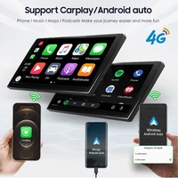 Autoradio Android 8 pouces avec écran IPS, CarPlay sans fil, Android Auto, système Android pour Volkswagen 2016-2019, 4G LTE, WiFi, Bluetooth