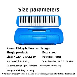 Armónica FeiFan de 37 Teclas <span class=keywords><strong>con</strong></span> Estuche Rígido de Plástico para Estudiantes de Primaria Principiantes - Entretenimiento para Juegos de Mesa y Presentaciones Escolares - Product Image 4