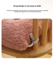 Coussins de siège carrés en peluche douce, rembourrés, de luxe, pour usage domestique, vente en gros d'usine