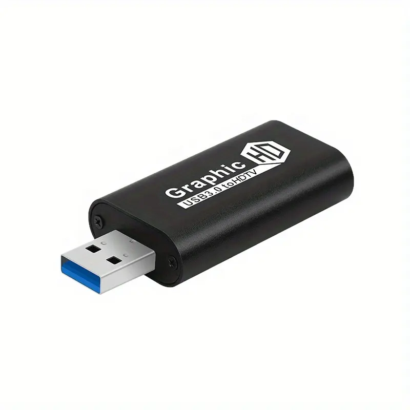 قناة التقاط الفيديو من USB3.0 إلى HDMI صندوق تسجيل الصوت والفيديو بدقة 4K HDMI يدعم بطاقة التقاط HDMI