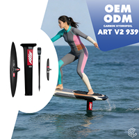 Hydrofoil Maui Wave AXIS ART V2 939 en carbone, pour des glissements fluides et rapides, performance de surf à la voile, mât en aluminium de 19 mm