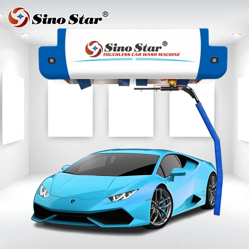 Sino Star Wash Tamaño 5600*2100*2080mm 380V lavadora de autos/máquina automática de lavado de autos sin contacto T12