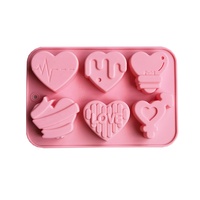 Engel Liebe Herz geformte Silikon Schokoladen form Kuchen Backwerk zeuge Handgemachte Seife Kerzen form Valentinstag dekorative Geschenk