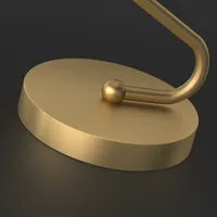 Lámpara de Mesa Moderna Nórdica de Cobre con Doble Globo y Base para Bombilla E14, Diseño Simple y Flexible, Lámpara de Noche con Bola de Cristal para Dormitorio