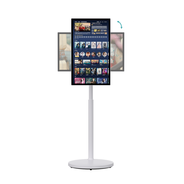 32-Inch 4K Smart Portable Interactive Display Screen with Android OS Built-in Battery for Indoor Entertainment & Digital Signage
