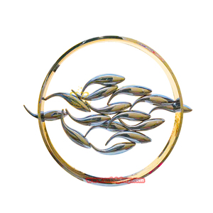 Tùy Chỉnh Hiện Đại Kim Loại Nghệ Thuật Tượng Thép Không Gỉ Cá Điêu Khắc Brass Hàn Thiết Kế Ngoài Trời Plaza Đường Phố Nước Tính Năng Trang Trí - Product Image 3