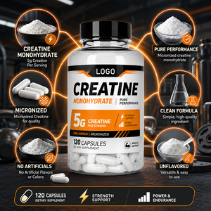 Cápsulas de Creatina para Adultos para el Crecimiento Muscular, Resistencia y Fuerza - Acelera la Recuperación, 90 Cápsulas o Personalizables - Product Image 3