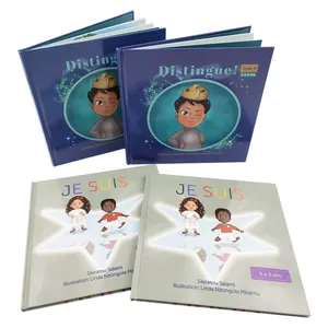 كتاب للأطفال مطبوع بغلاف مقوى عالي الجودة ومخصص ومزود برسومات ملونة