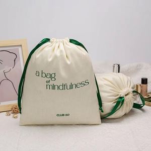 Eco Friendly Free Design Muslin Cotton <b>Drawstring</b> Bag Pure Cotton <b>Pouch</b> for Snacks Crafts Daily Use With Custom Logo - Product Image 5