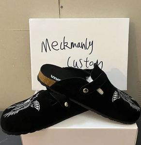 Mules décontractées pour femmes et couples, pantoufles paresseuses grande taille en liège - Product Image 5