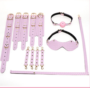 Kit Bondage <span class=keywords><strong>culotte</strong></span> haute qualité femmes sous-vêtements BDSM Bondage Kit cuir fouet BDSM Pu Bondage Gear - Product Image 1