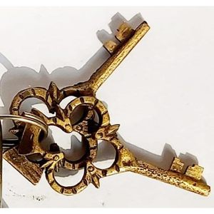 Brass Lord Buddha Head Lock 2-Keys Security <b>Padlock</b> for Door Gates Toolbox Luggage Cabinet Bicycle-for Home School Office - Product Image 4