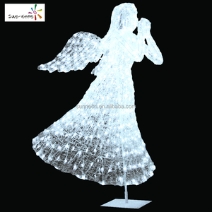 Lumière LED extérieure, lumière LED ange, lumière du Nouvel An, sculptures de Noël extérieures - Product Image 5