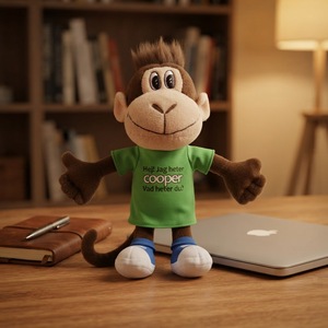 Produttore di Giocattoli in Peluche Personalizzati, <span class=keywords><strong>Scimmia</strong></span> di Peluche da 25cm Realizzata Secondo <span class=keywords><strong>Disegno</strong></span> o Foto - Product Image 1