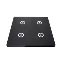 Lampe de bureau LED intelligente et créative pour chambre d'hôtel, avec chargeur sans fil multi-ports pour téléphones portables, lampe de table