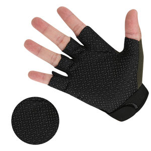 Guantes de boxeo antideslizantes de medio dedo para hombre y mujer, guantes de Fitness tácticos para exteriores de lucha CS en vivo, Material de silicona para ciclismo - Product Image 3