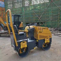Compacteur vibrant tandem mini XMR110, charge linéaire statique 157N/cm, pour la construction de cours, allées et petits parkings