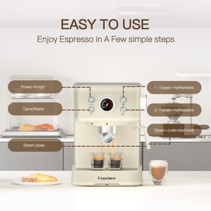 Cafetera Espresso Semiautomática Empstorm 04e 120v con Carcasa de Aluminio para Uso en Hoteles y Hogares, Stock Local en EE. UU. Em-04e - Product Image 6