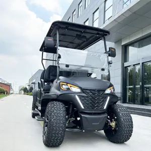 2024 Luxury Golf Cart With Folded Back Seat Chinese Lifted 6 Seat Golf Cart