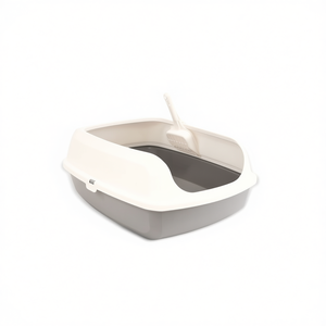 Yommy Semi Enclosed <b>Cat</b> <b>Litter</b> Box 50.5x37.5x19.5cm With Scoop For Indoor <b>Cats</b> - Product Image 2
