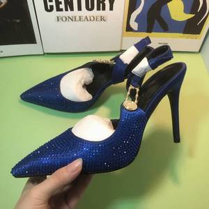 Sandales de luxe pour femme, chaussures à bout pointu, talons aiguilles ornés de strass pour dames - Product Image 6