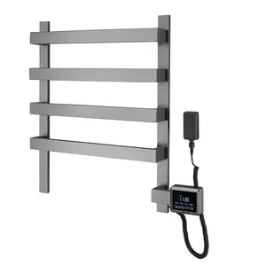 Durable Factory Supply Europe Style Bathroom Heating Rack Hardwired Towel Warmer With Holder Rack