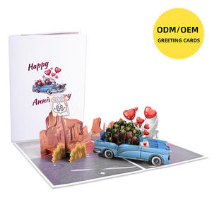 Winpsheng การ์ดอวยพรป๊อปอัพ 3D แบบกําหนดเองพิมพ์ดิจิตอลการ์ดเพลง 'ฉันรักคุณ' วันวาเลนไทน์พร้อมซองกระดาษ - Product Image 2