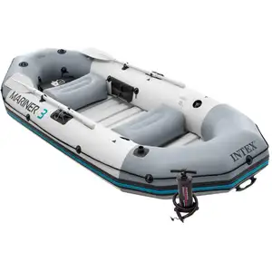 Intex 68373水手3专业系列帆船套装塑料钓鱼充气船户外水上运动便携式皮艇