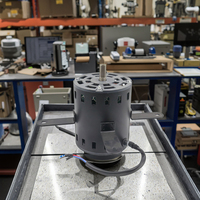 Moteur à induction CA monophasé haute efficacité 208230/240V, asynchrone, cadre 32mm, montage sur pied, 2600 tr/min, haute puissance directe pour l'air
