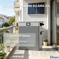 Nouveau système de stockage d'énergie micro-hybride pour balcon avec batterie et batterie Lifepo4 IP65 2,56 kWh Deye SUN-BK250-2.56KWH-EU-AM4-32L