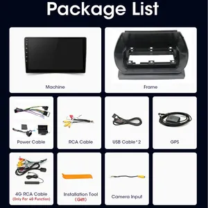 Lecteur multimédia WIFI Android Auto pour Fiat Fiorino Qubo Citroën Nemo Peugeot Bipper 2008-2017 <span class=keywords><strong>Autoradio</strong></span> Carplay Vidéo Stéréo - Product Image 6